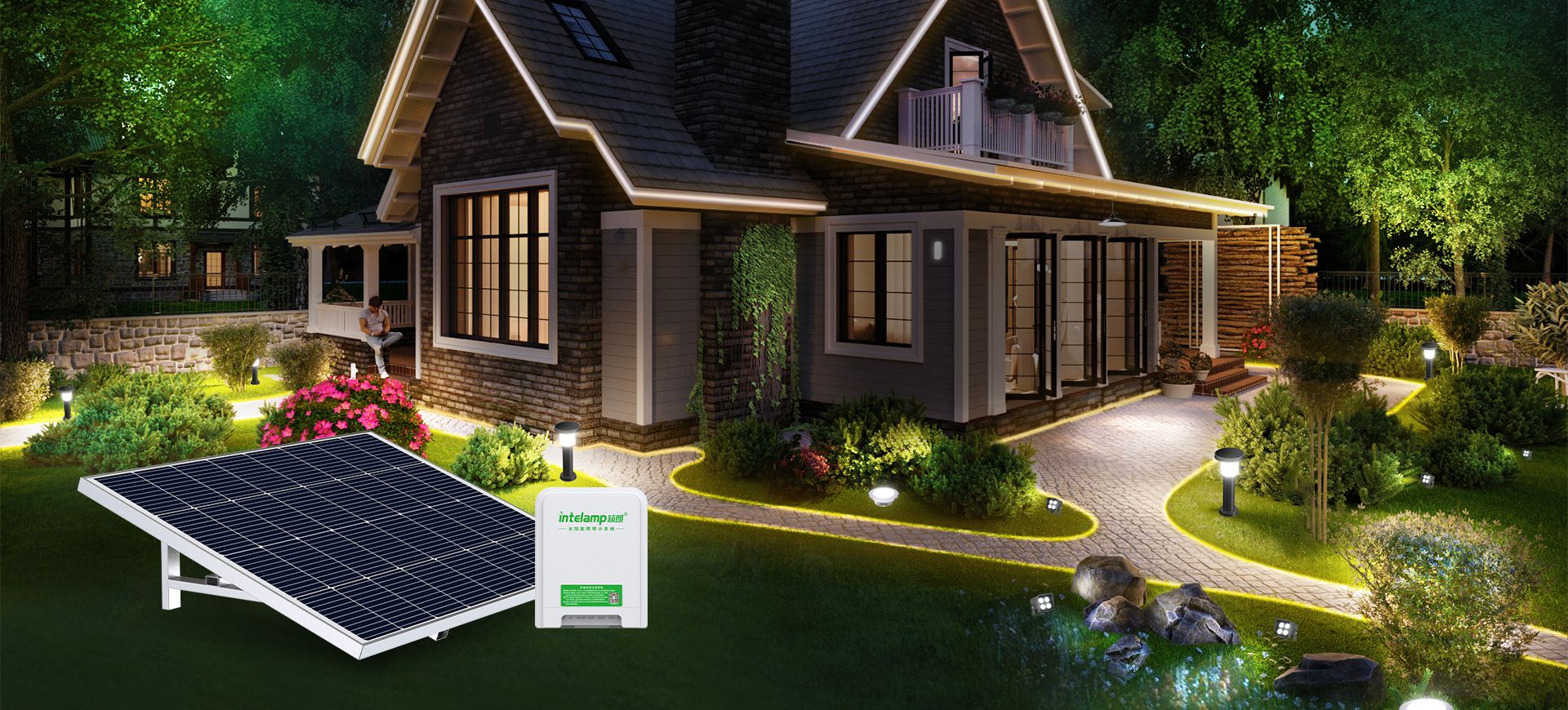 Solar lighting energy storage system